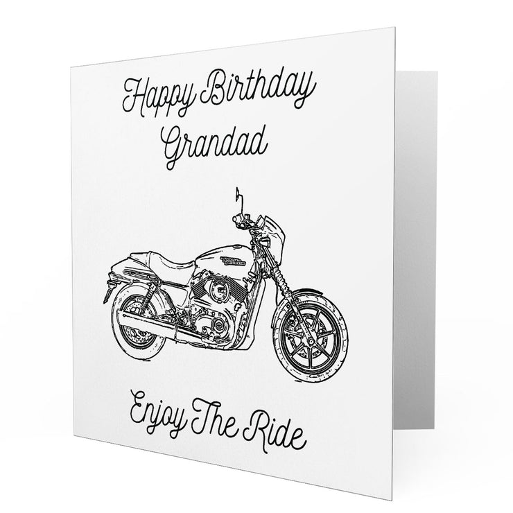 Jaxon Lee - Birthday Card for a Harley Davidson Street 750 Motorbike fan