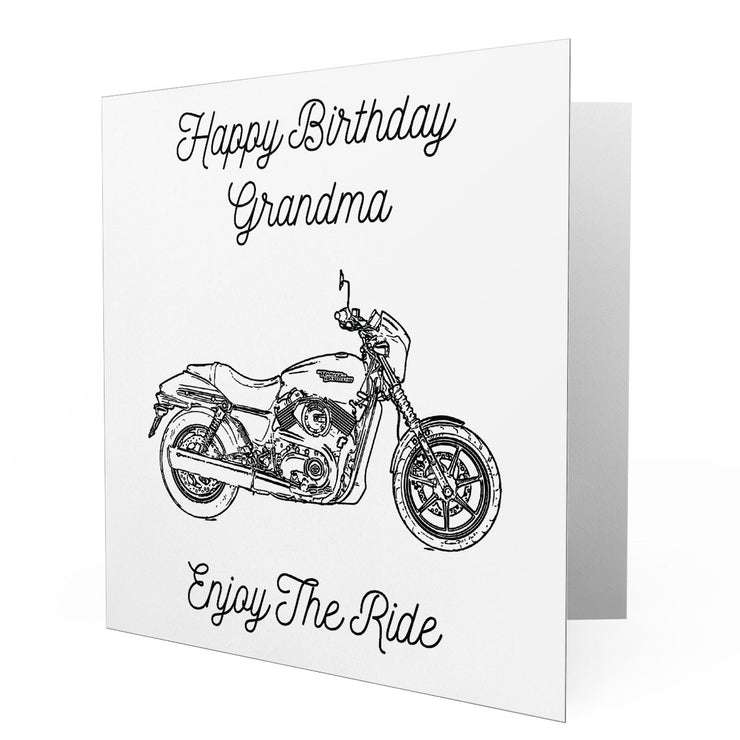 Jaxon Lee - Birthday Card for a Harley Davidson Street 750 Motorbike fan