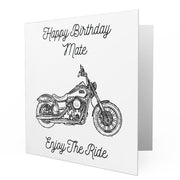 Jaxon Lee - Birthday Card for a Harley Davidson Street Bob Motorbike fan