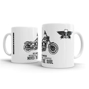 JL Art aimed at fans of Harley Davidson Street Bob Motorbike Fan – Gift Mug