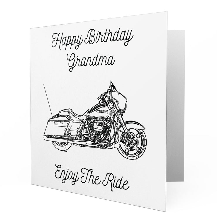 Jaxon Lee - Birthday Card for a Harley Davidson Street Glide Motorbike fan