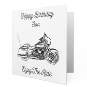 Jaxon Lee - Birthday Card for a Harley Davidson Street Glide Motorbike fan