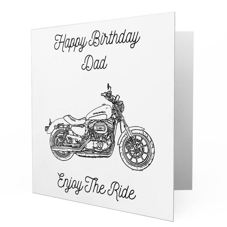 Jaxon Lee - Birthday Card for a Harley Davidson SuperLow Motorbike fan