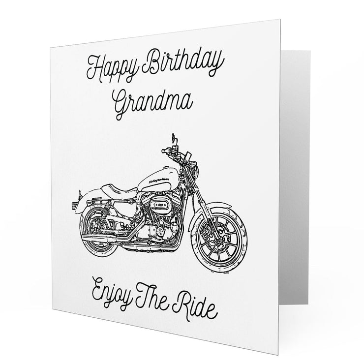 Jaxon Lee - Birthday Card for a Harley Davidson SuperLow Motorbike fan