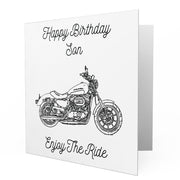 Jaxon Lee - Birthday Card for a Harley Davidson SuperLow Motorbike fan