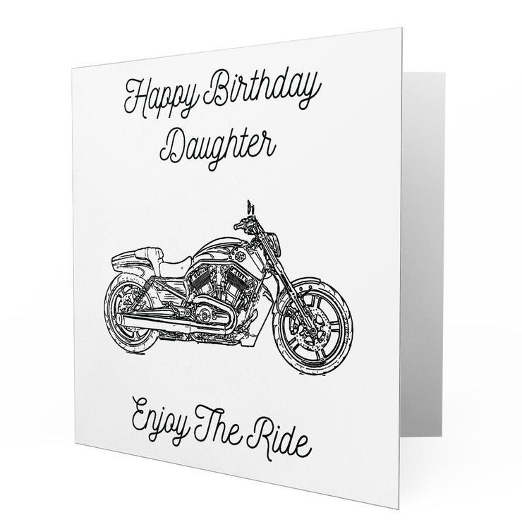 Jaxon Lee - Birthday Card for a Harley Davidson V Rod Muscle Motorbike fan