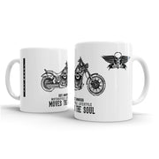 JL Art Mug aimed at fans of Harley Davidson Wide Glide Motorbike