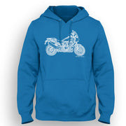 JL Illustration For A Harley Davidson Pan America Motorbike Fan Hoodie