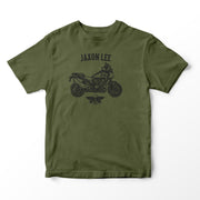 JL Basic Illustration for a Harley Davidson Pan America Motorbike fan T-shirt