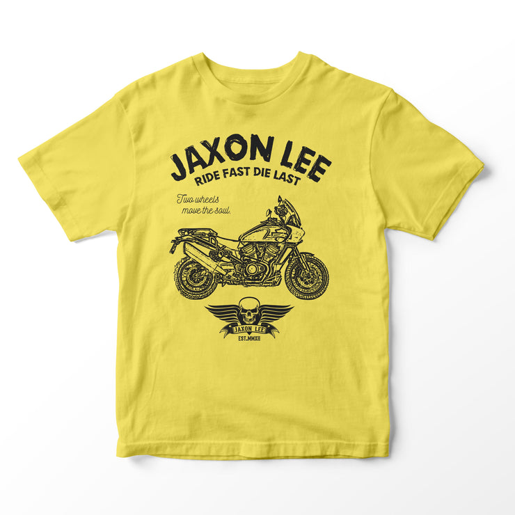 JL Ride Illustration for a Harley Davidson Pan America Motorbike fan T-shirt