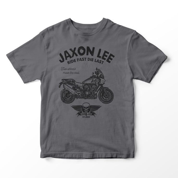 JL Ride Illustration for a Harley Davidson Pan America Motorbike fan T-shirt