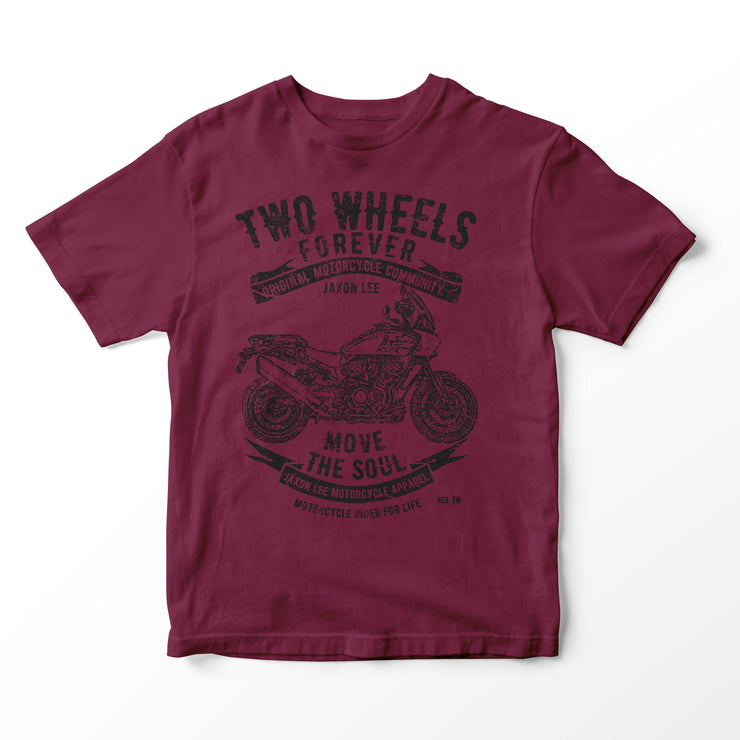 JL Soul Illustration for a Harley Davidson Pan America Motorbike fan T-shirt