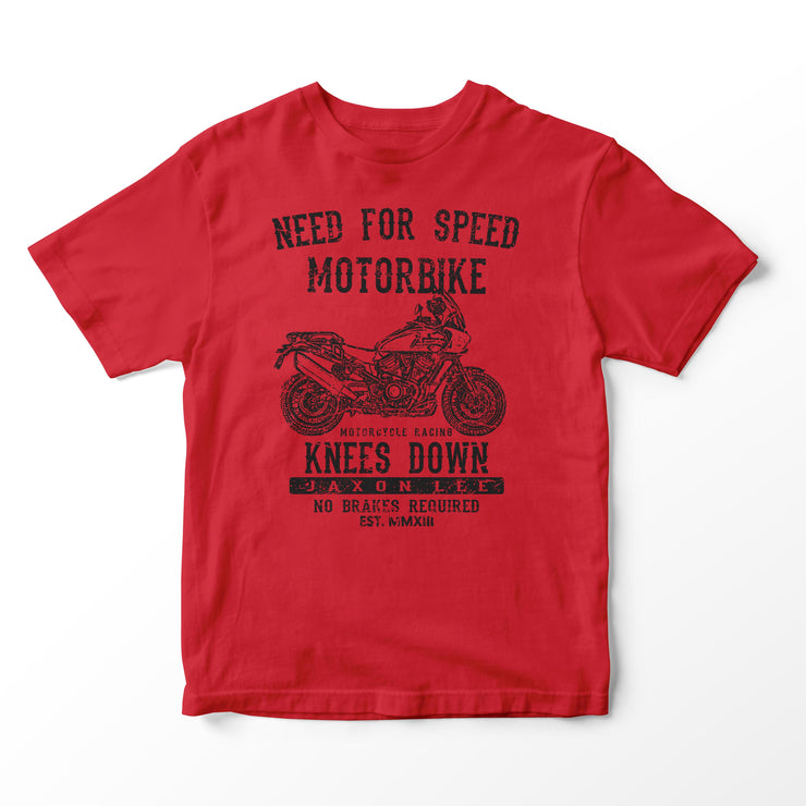 JL Speed Illustration for a Harley Davidson Pan America Motorbike fan T-shirt