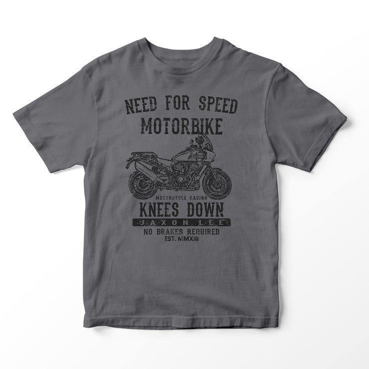 JL Speed Illustration for a Harley Davidson Pan America Motorbike fan T-shirt