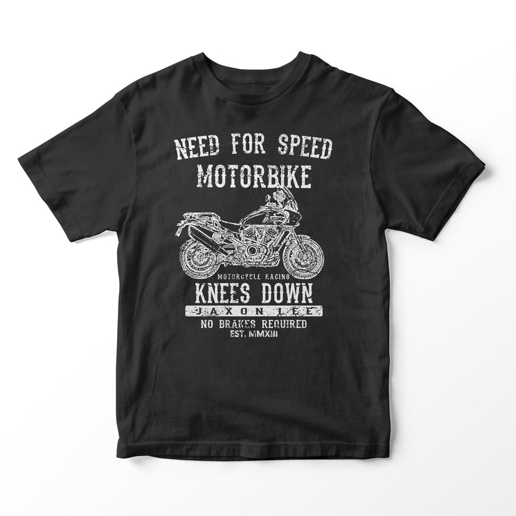 JL Speed Illustration for a Harley Davidson Pan America Motorbike fan T-shirt