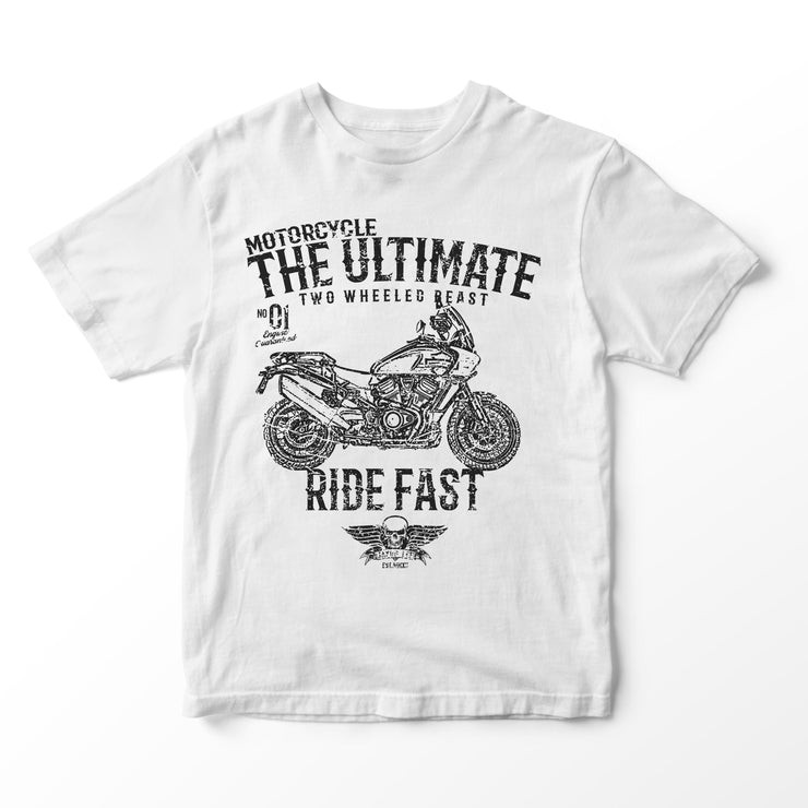 JL Ultimate Illustration for a Harley Davidson Pan America Motorbike fan T-shirt