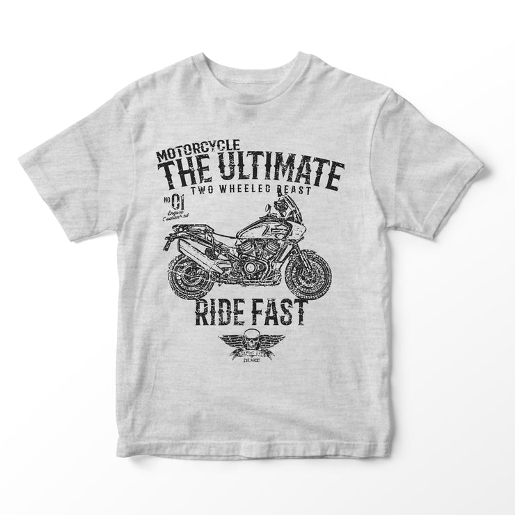 JL Ultimate Illustration for a Harley Davidson Pan America Motorbike fan T-shirt