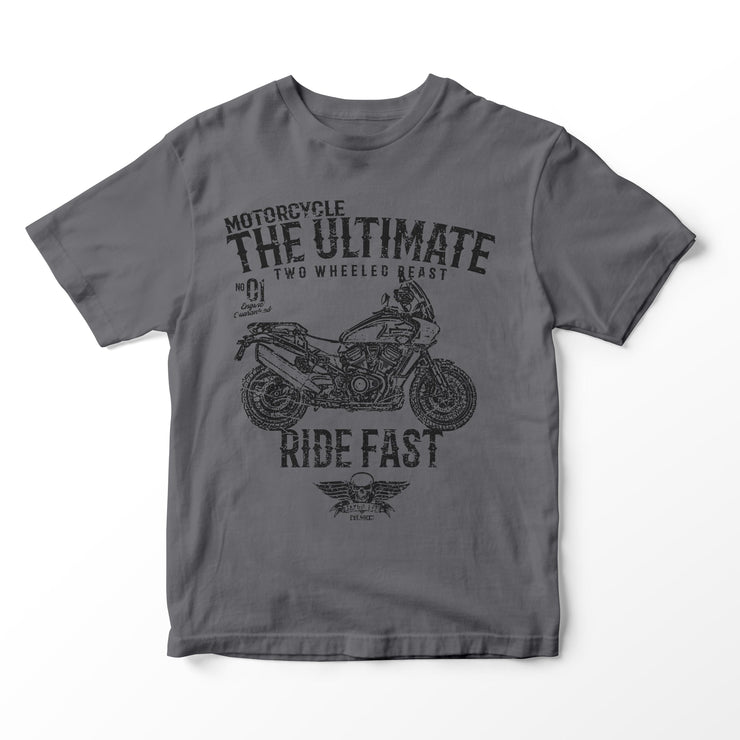 JL Ultimate Illustration for a Harley Davidson Pan America Motorbike fan T-shirt