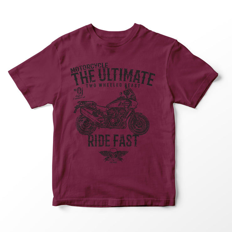 JL Ultimate Illustration for a Harley Davidson Pan America Motorbike fan T-shirt