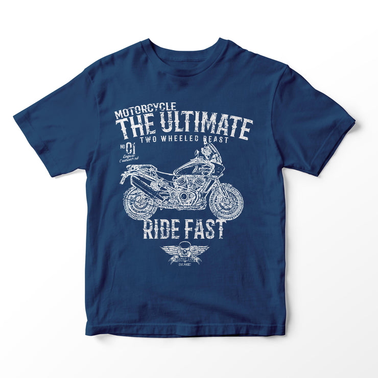 JL Ultimate Illustration for a Harley Davidson Pan America Motorbike fan T-shirt