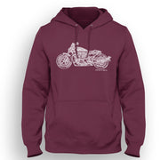 JL Illustration For A Harley Davidson Sportster S Motorbike Fan Hoodie