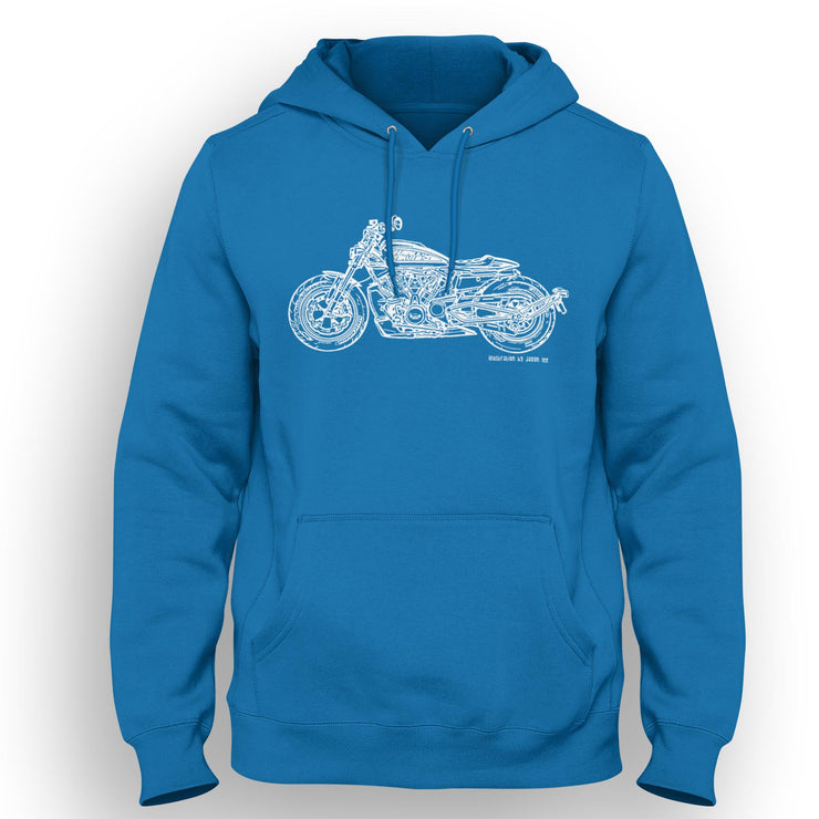 JL Illustration For A Harley Davidson Sportster S Motorbike Fan Hoodie