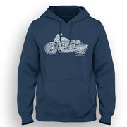 JL Illustration For A Harley Davidson Sportster S Motorbike Fan Hoodie