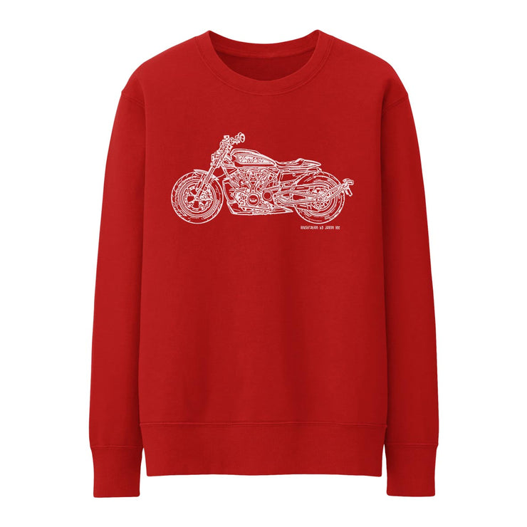 JL Art Jumper aimed at fans of Harley Davidson Sportster S Motorbike