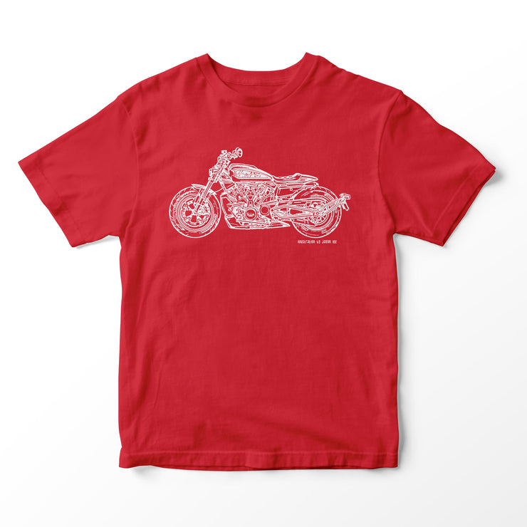 JL Illustration For A Harley Davidson Sportser S Motorbike Fan T-shirt