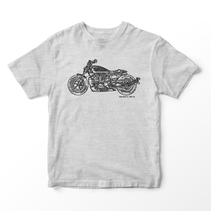 JL Illustration For A Harley Davidson Sportser S Motorbike Fan T-shirt