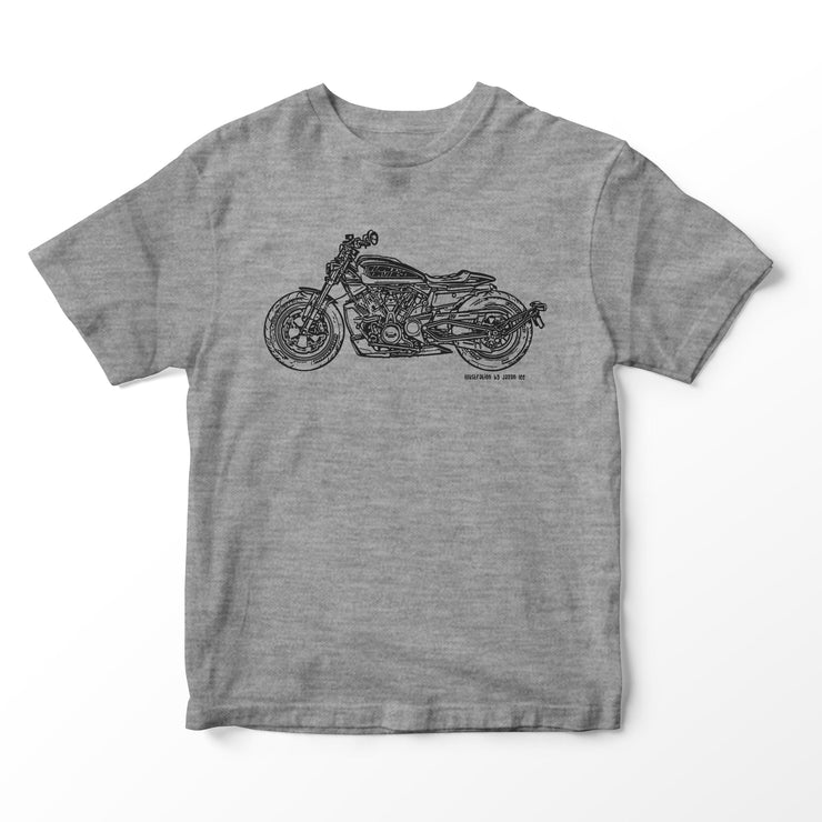 JL Illustration For A Harley Davidson Sportser S Motorbike Fan T-shirt