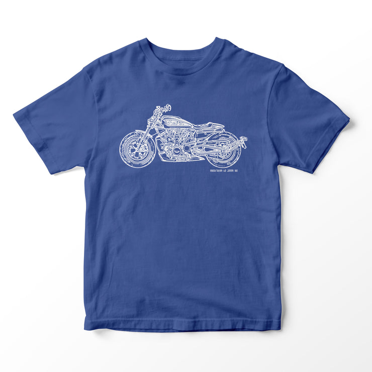 JL Illustration For A Harley Davidson Sportser S Motorbike Fan T-shirt
