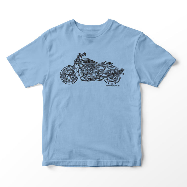 JL Illustration For A Harley Davidson Sportser S Motorbike Fan T-shirt