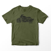 JL Illustration For A Harley Davidson Sportser S Motorbike Fan T-shirt