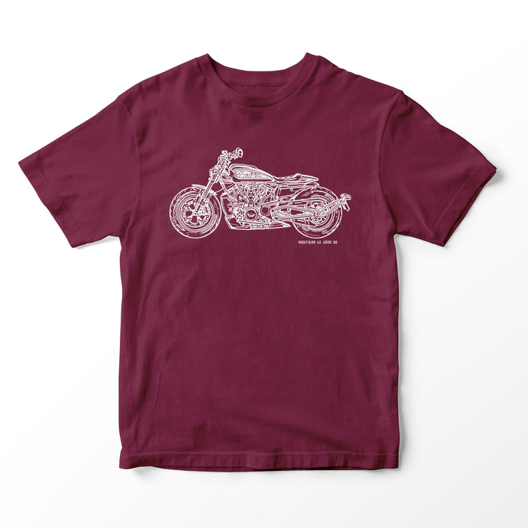 JL Illustration For A Harley Davidson Sportser S Motorbike Fan T-shirt
