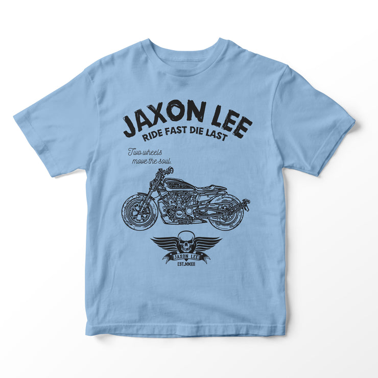 JL Ride Illustration for a Harley Davidson Sportster S Motorbike fan T-shirt