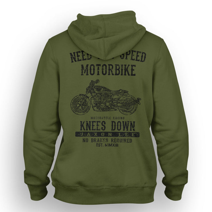 JL Speed Art Hood aimed at fans of Harley Davidson Sportster S Motorbike