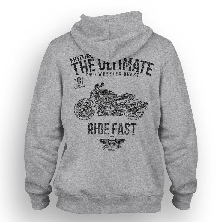 JL Ultimate Art Hood aimed at fans of Harley Davidson Sportster S Motorbike