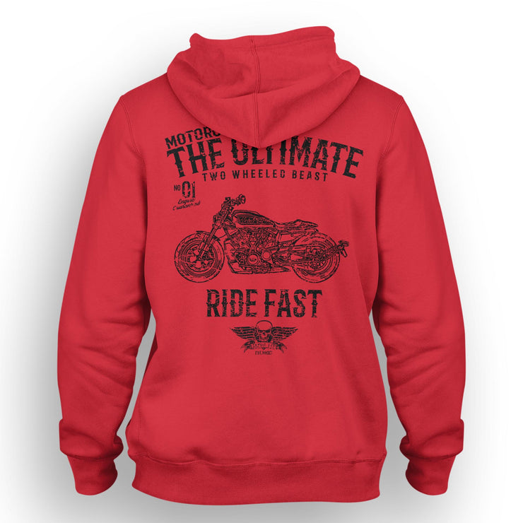 JL Ultimate Art Hood aimed at fans of Harley Davidson Sportster S Motorbike