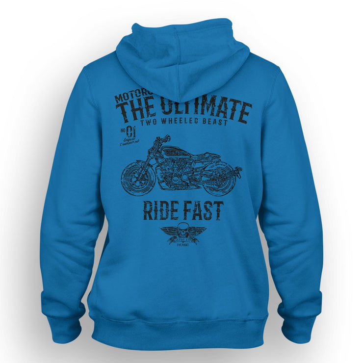 JL Ultimate Art Hood aimed at fans of Harley Davidson Sportster S Motorbike