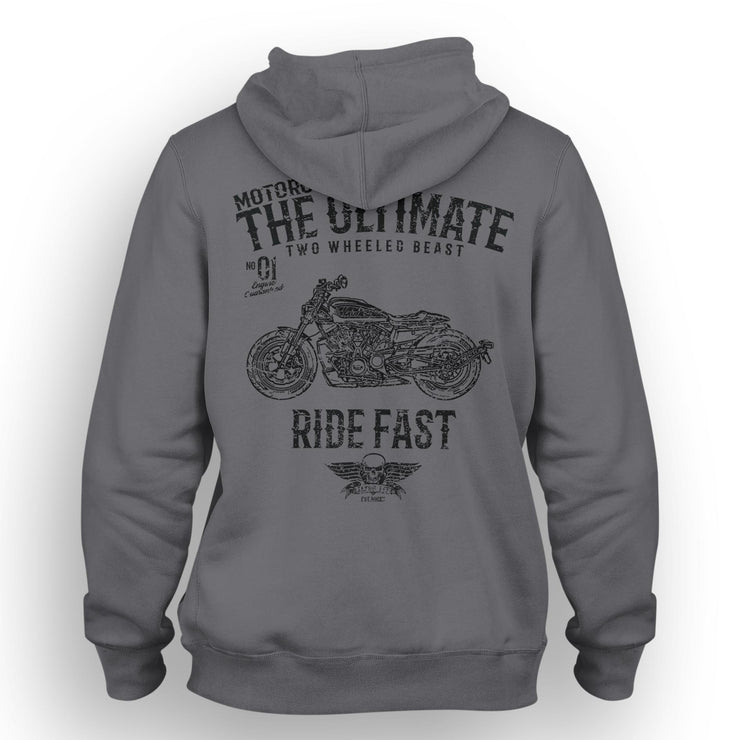 JL Ultimate Art Hood aimed at fans of Harley Davidson Sportster S Motorbike