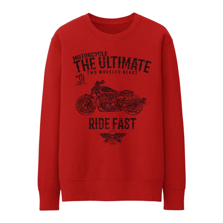 JL Ultimate Illustration for a Harley Davidson Sportster S Motorbike fan Jumper
