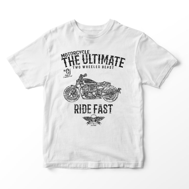 JL Ultimate Illustration for a Harley Davidson Sportster S Motorbike fan T-shirt