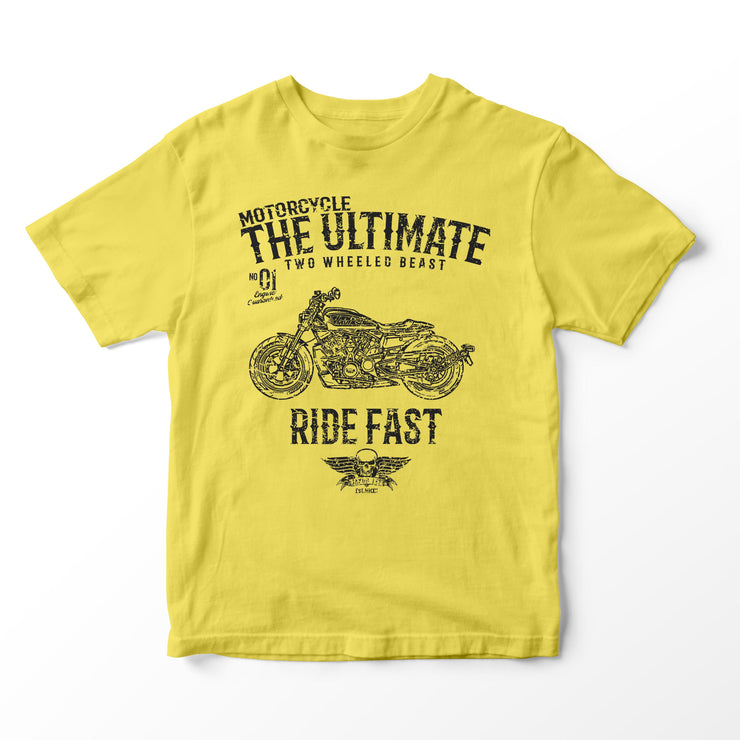 JL Ultimate Illustration for a Harley Davidson Sportster S Motorbike fan T-shirt