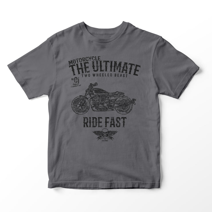JL Ultimate Illustration for a Harley Davidson Sportster S Motorbike fan T-shirt