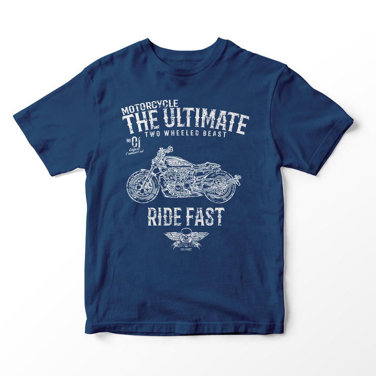 JL Ultimate Illustration for a Harley Davidson Sportster S Motorbike fan T-shirt