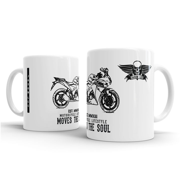 JL Illustration For A Honda CBR125R Motorbike Fan – Gift Mug