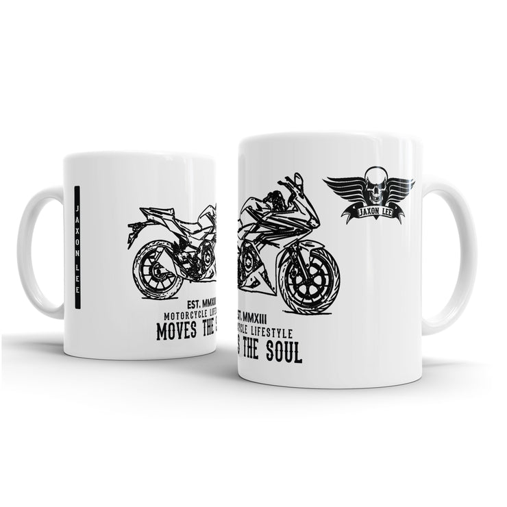 JL Illustration For A Honda CBR500R Motorbike Fan – Gift Mug
