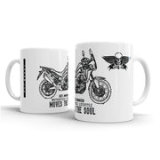 JL Illustration For A Honda CRF1000L Africa Twin Motorbike Fan - Gift Mug