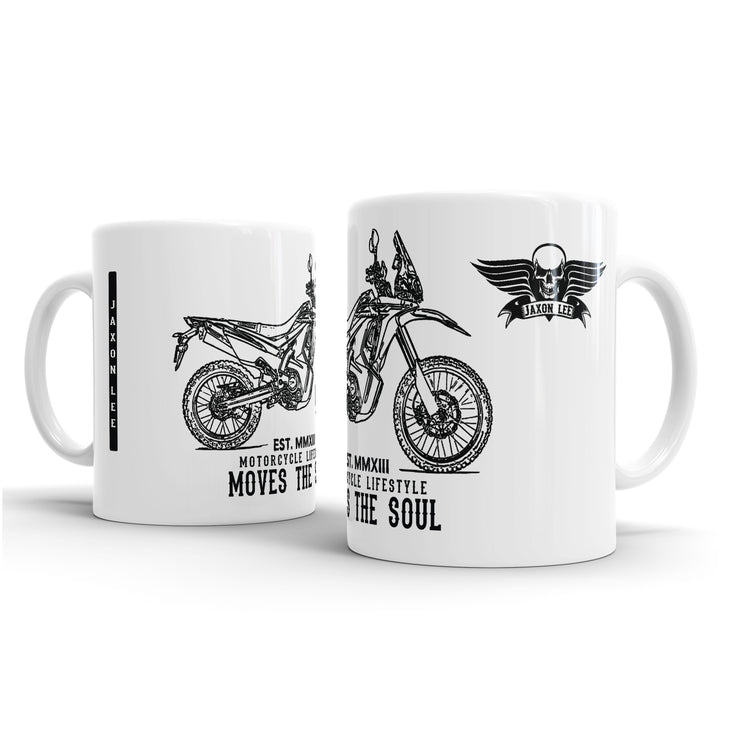 JL Illustration For A Honda CRF250L Rally Motorbike Fan - Gift Mug